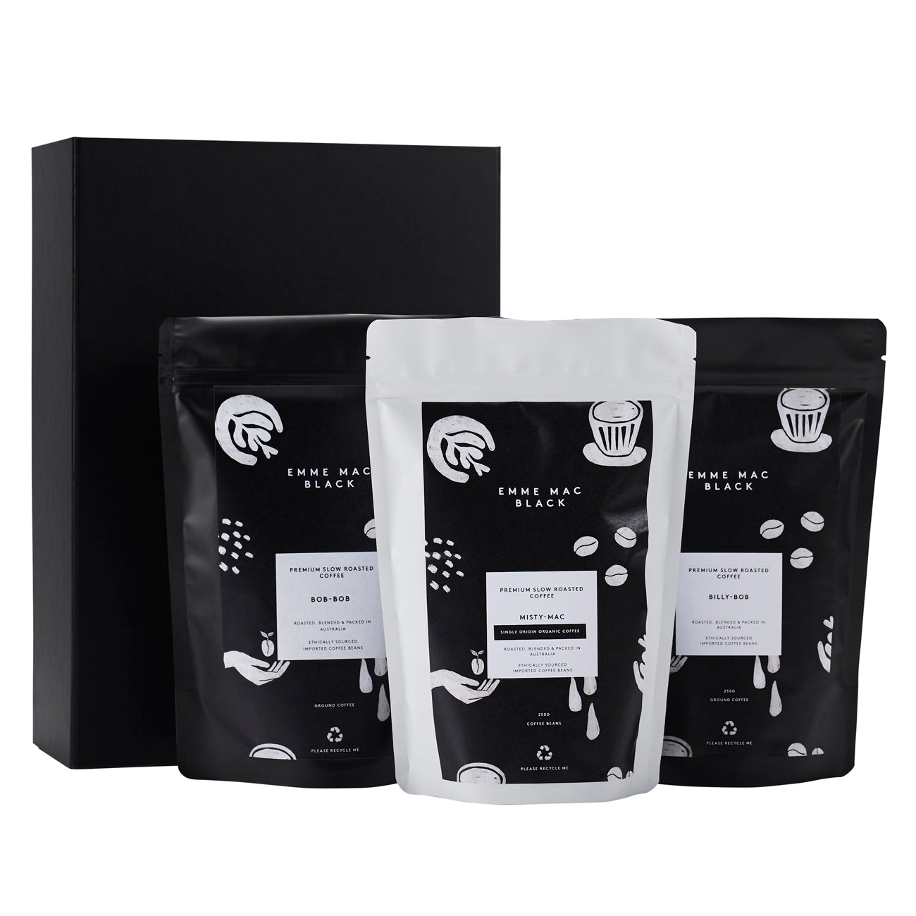 Coffee Lovers Gift Box - Emme Mac Black